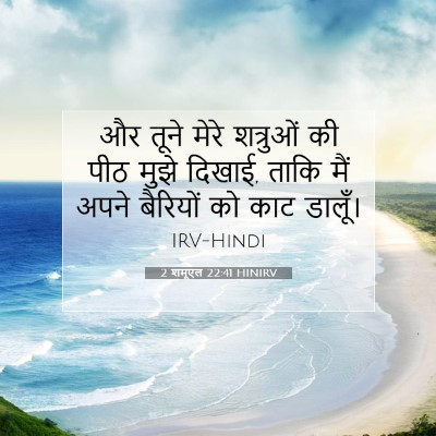 Picture 07 - 2 शमूएल 22:41 HINIRV - और तूने मेरे - Bible Verse Picture