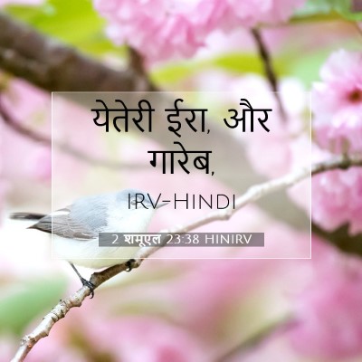 Picture 07 - 2 शमूएल 23:38 HINIRV - येतेरी ईरा, और - Bible Verse Picture