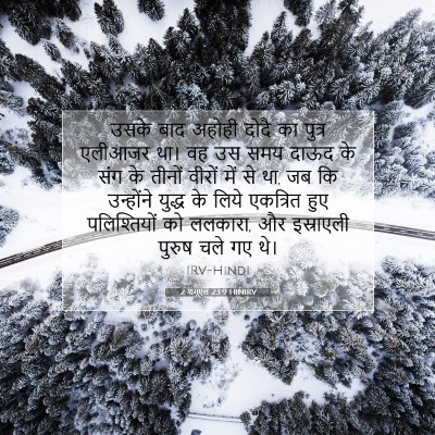 Picture 07 - 2 शमूएल 23:9 HINIRV - उसके बाद अहोही - Bible Verse Picture