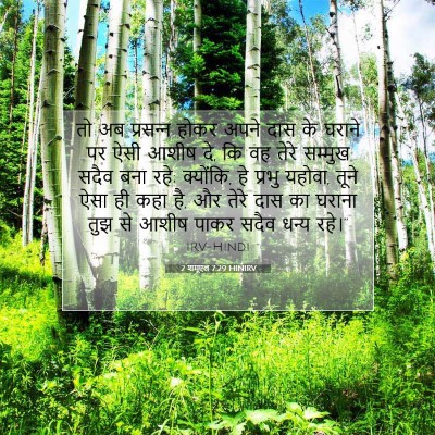Picture 07 - 2 शमूएल 7:29 HINIRV - तो अब प्रसन्‍न - Bible Verse Picture