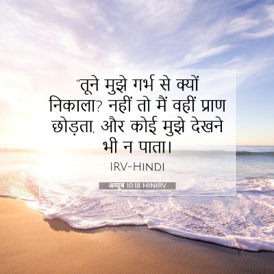 Picture 07 - अय्यूब 10:18 HINIRV - “तूने मुझे गर्भ से - Bible Verse Picture