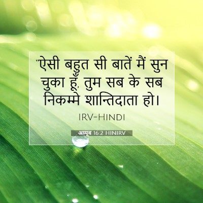 Picture 07 - अय्यूब 16:2 HINIRV - “ऐसी बहुत सी बातें - Bible Verse Picture