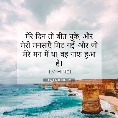 Picture 07 - अय्यूब 17:11 HINIRV - मेरे दिन तो बीत - Bible Verse Picture
