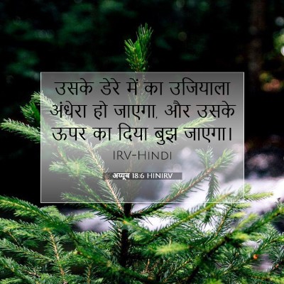 Picture 07 - अय्यूब 18:6 HINIRV - उसके डेरे में का - Bible Verse Picture