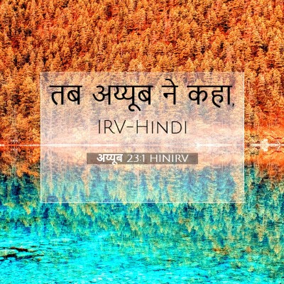 Picture 07 - अय्यूब 23:1 HINIRV - तब अय्यूब ने - Bible Verse Picture