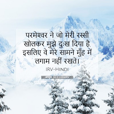 Picture 07 - अय्यूब 30:11 HINIRV - परमेश्‍वर ने जो - Bible Verse Picture