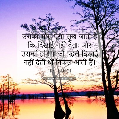Picture 07 - अय्यूब 33:21 HINIRV - उसका माँस ऐसा सूख - Bible Verse Picture