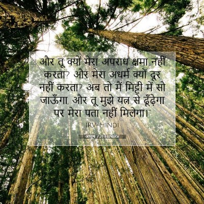 Picture 07 - अय्यूब 7:21 HINIRV - और तू क्यों मेरा - Bible Verse Picture