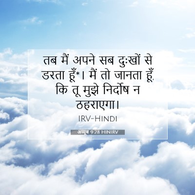Picture 07 - अय्यूब 9:28 HINIRV - तब मैं अपने सब - Bible Verse Picture