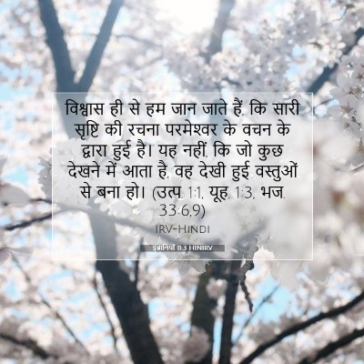 Picture 07 - इब्रानियों 11:3 HINIRV - विश्वास ही से हम - Bible Verse Picture