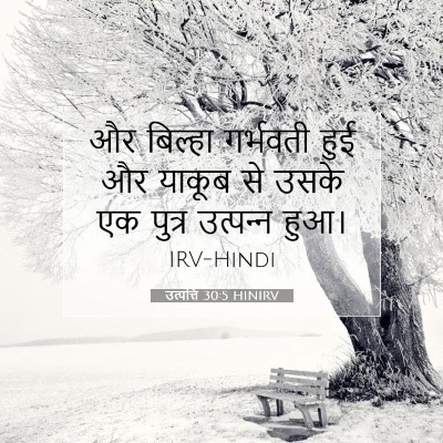 Picture 07 - उत्पत्ति 30:5 HINIRV - और बिल्हा गर्भवती - Bible Verse Picture