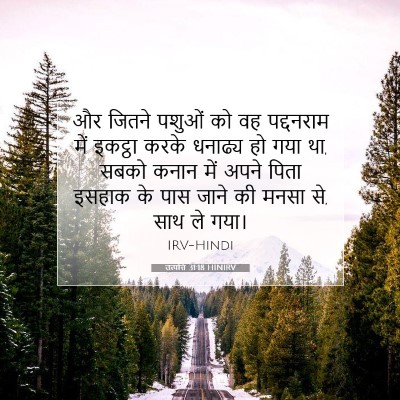Picture 07 - उत्पत्ति 31:18 HINIRV - और जितने पशुओं को - Bible Verse Picture