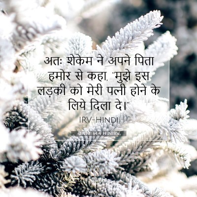 Picture 07 - उत्पत्ति 34:4 HINIRV - अतः शेकेम ने अपने - Bible Verse Picture