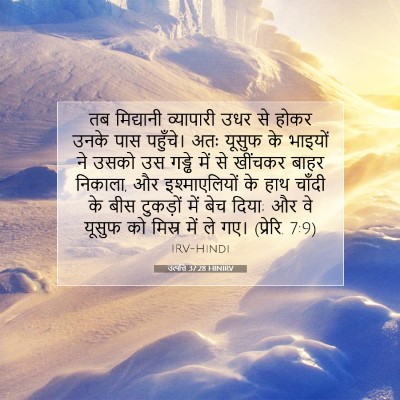 Picture 07 - उत्पत्ति 37:28 HINIRV - तब मिद्यानी - Bible Verse Picture