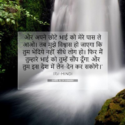 Picture 07 - उत्पत्ति 42:34 HINIRV - और अपने छोटे भाई को - Bible Verse Picture
