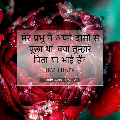 Picture 07 - उत्पत्ति 44:19 HINIRV - मेरे प्रभु ने अपने - Bible Verse Picture