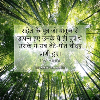 Picture 07 - उत्पत्ति 46:22 HINIRV - राहेल के पुत्र जो - Bible Verse Picture