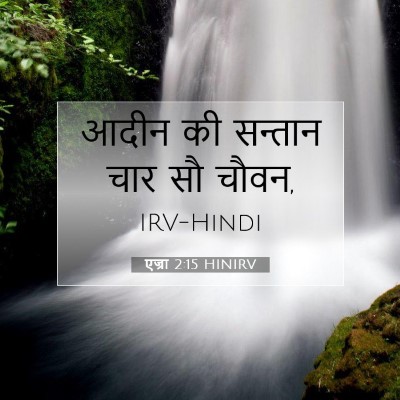 Picture 07 - एज्रा 2:15 HINIRV - आदीन की सन्तान चार - Bible Verse Picture