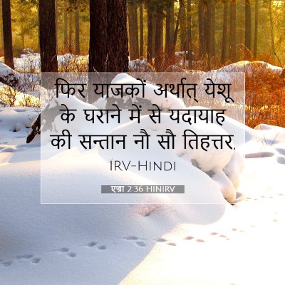 Picture 07 - एज्रा 2:36 HINIRV - फिर याजकों - Bible Verse Picture