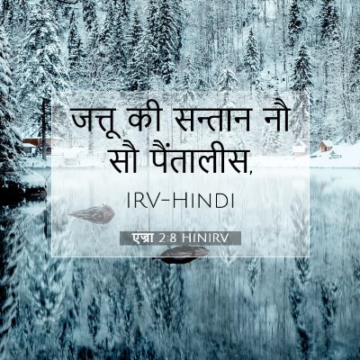 Picture 07 - एज्रा 2:8 HINIRV - जत्तू की सन्तान नौ - Bible Verse Picture