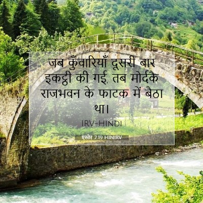Picture 07 - एस्तेर 2:19 HINIRV - जब कुँवारियाँ - Bible Verse Picture
