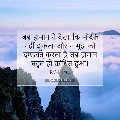Picture 07 - एस्तेर 3:5 HINIRV - जब हामान ने देखा, - Bible Verse Picture