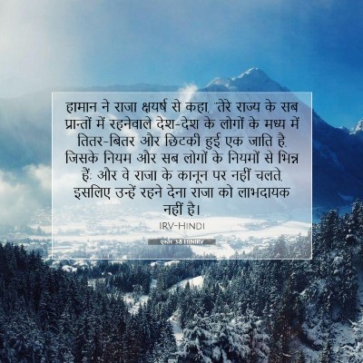 Picture 07 - एस्तेर 3:8 HINIRV - हामान ने राजा - Bible Verse Picture