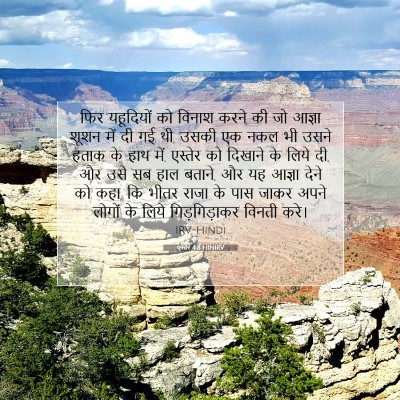 Picture 07 - एस्तेर 4:8 HINIRV - फिर यहूदियों को - Bible Verse Picture