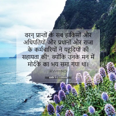 Picture 07 - एस्तेर 9:3 HINIRV - वरन् प्रान्तों के - Bible Verse Picture