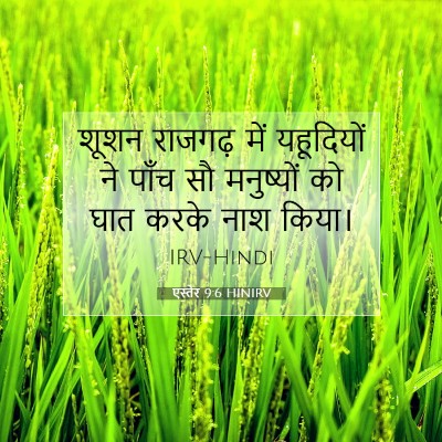 Picture 07 - एस्तेर 9:6 HINIRV - शूशन राजगढ़ में - Bible Verse Picture
