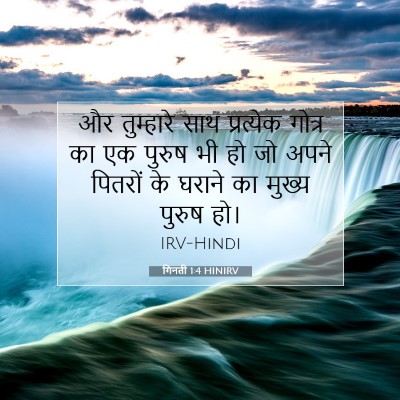 Picture 07 - गिनती 1:4 HINIRV - और तुम्हारे साथ - Bible Verse Picture