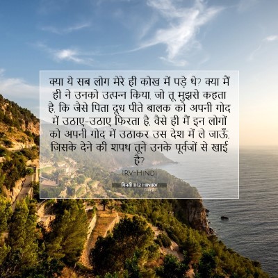 Picture 07 - गिनती 11:12 HINIRV - क्या ये सब लोग मेरे - Bible Verse Picture