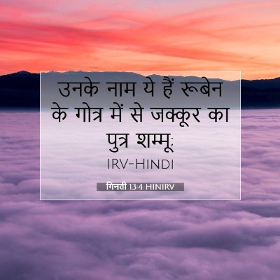 Picture 07 - गिनती 13:4 HINIRV - उनके नाम ये हैं - Bible Verse Picture