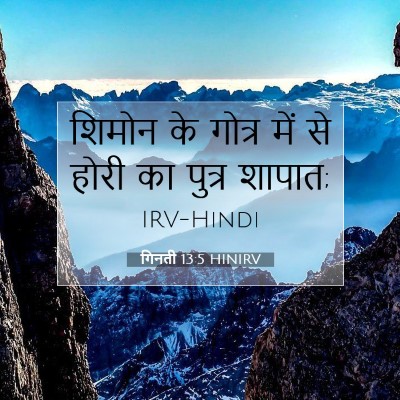 Picture 07 - गिनती 13:5 HINIRV - शिमोन के गोत्र में - Bible Verse Picture