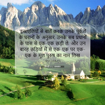 Picture 07 - गिनती 17:2 HINIRV - “इस्राएलियों से - Bible Verse Picture