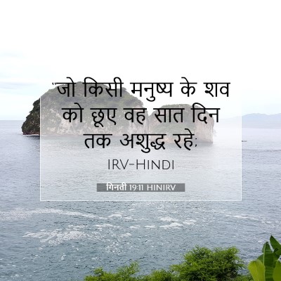Picture 07 - गिनती 19:11 HINIRV - “जो किसी मनुष्य के - Bible Verse Picture
