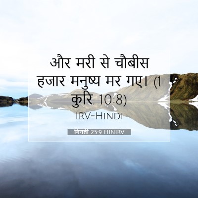 Picture 07 - गिनती 25:9 HINIRV - और मरी से चौबीस - Bible Verse Picture
