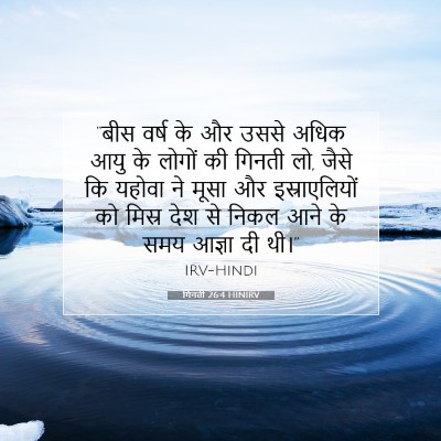 Picture 07 - गिनती 26:4 HINIRV - “बीस वर्ष के और - Bible Verse Picture