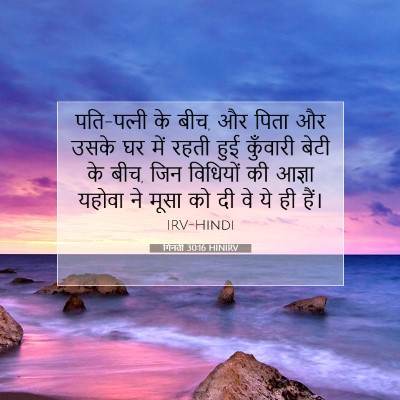 Picture 07 - गिनती 30:16 HINIRV - पति-पत्‍नी के बीच, - Bible Verse Picture