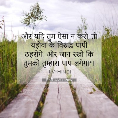 Picture 07 - गिनती 32:23 HINIRV - और यदि तुम ऐसा न - Bible Verse Picture