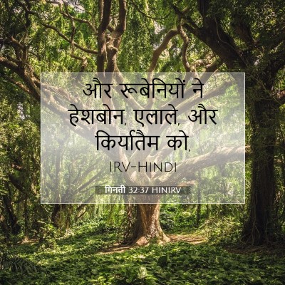 Picture 07 - गिनती 32:37 HINIRV - और रूबेनियों ने - Bible Verse Picture