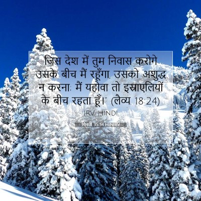 Picture 07 - गिनती 35:34 HINIRV - जिस देश में तुम - Bible Verse Picture