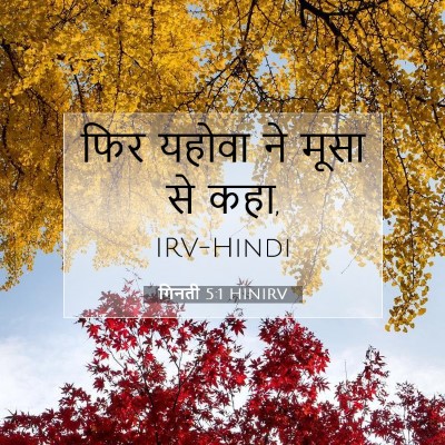 Picture 07 - गिनती 5:1 HINIRV - फिर यहोवा ने मूसा - Bible Verse Picture
