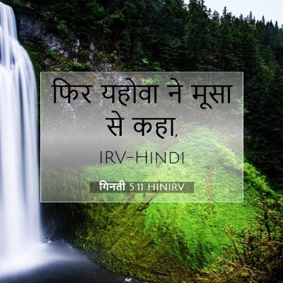 Picture 07 - गिनती 5:11 HINIRV - फिर यहोवा ने मूसा - Bible Verse Picture