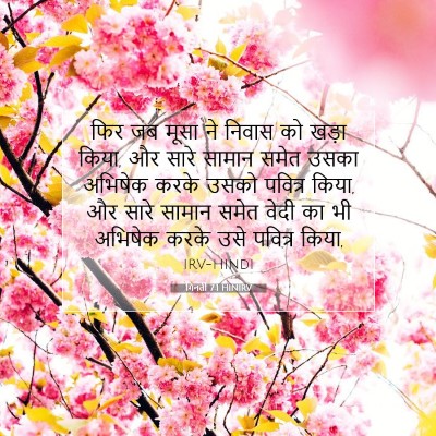 Picture 07 - गिनती 7:1 HINIRV - फिर जब मूसा ने - Bible Verse Picture
