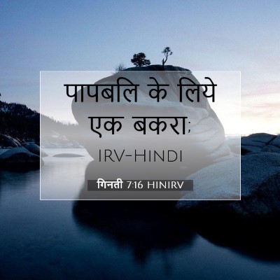 Picture 07 - गिनती 7:16 HINIRV - पापबलि के लिये एक - Bible Verse Picture