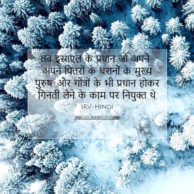 Picture 07 - गिनती 7:2 HINIRV - तब इस्राएल के - Bible Verse Picture