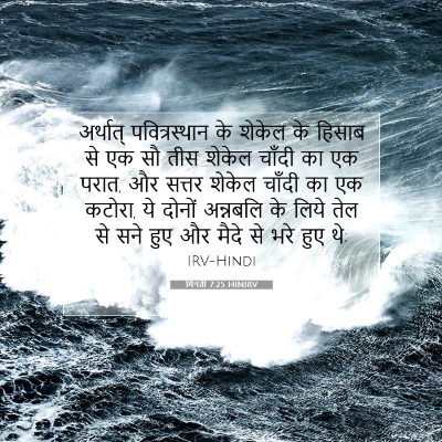 Picture 07 - गिनती 7:25 HINIRV - अर्थात् - Bible Verse Picture