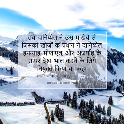 Picture 07 - दानिय्येल 1:11 HINIRV - तब दानिय्येल ने उस - Bible Verse Picture