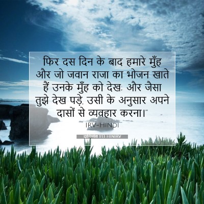 Picture 07 - दानिय्येल 1:13 HINIRV - फिर दस दिन के बाद - Bible Verse Picture